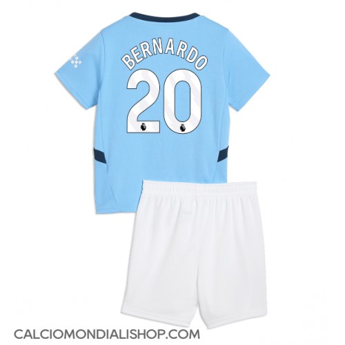 Maglie da calcio Manchester City Bernardo Silva #20 Prima Maglia Bambino 2024-25 Manica Corta (+ Pantaloni corti)